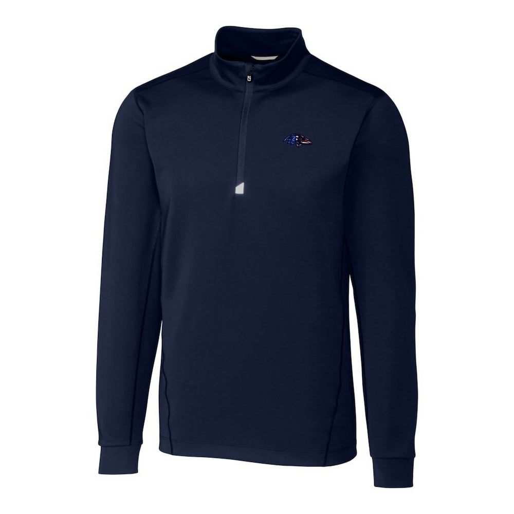 Cutter & Buck Big & Tall Traverse Stretch Quarter-Zip Pullover Top - Baltimore Ravens Pullover