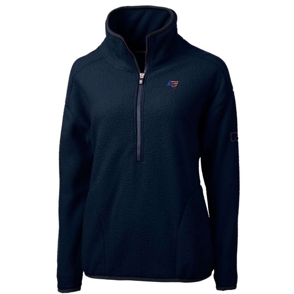 Cutter & Buck Women's Americana Cascade Eco Sherpa Fleece Half-Zip Pullover Jacket - Tampa Bay Buccaneers Pullover