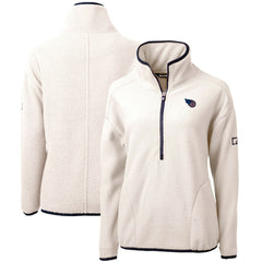Cutter & Buck Women's Americana Cascade Eco Sherpa Fleece Half-Zip Pullover Jacket - Tennessee Titans Pullover