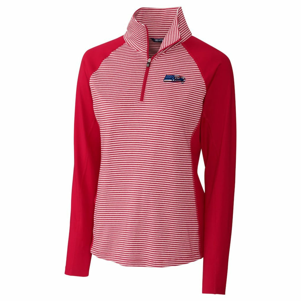 Cutter & Buck Women's Forge Tonal Half-Zip Top - Seattle Seahawks Tops