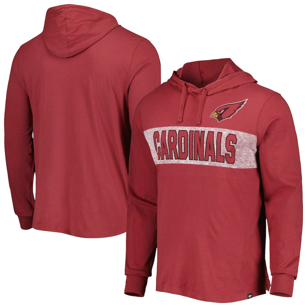 '47 Field Franklin Hooded Long Sleeve T-Shirt - Arizona Cardinals T-shirts