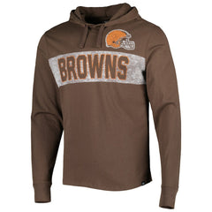 '47 Field Franklin Hooded Long Sleeve T-Shirt - Cleveland Browns T-shirts