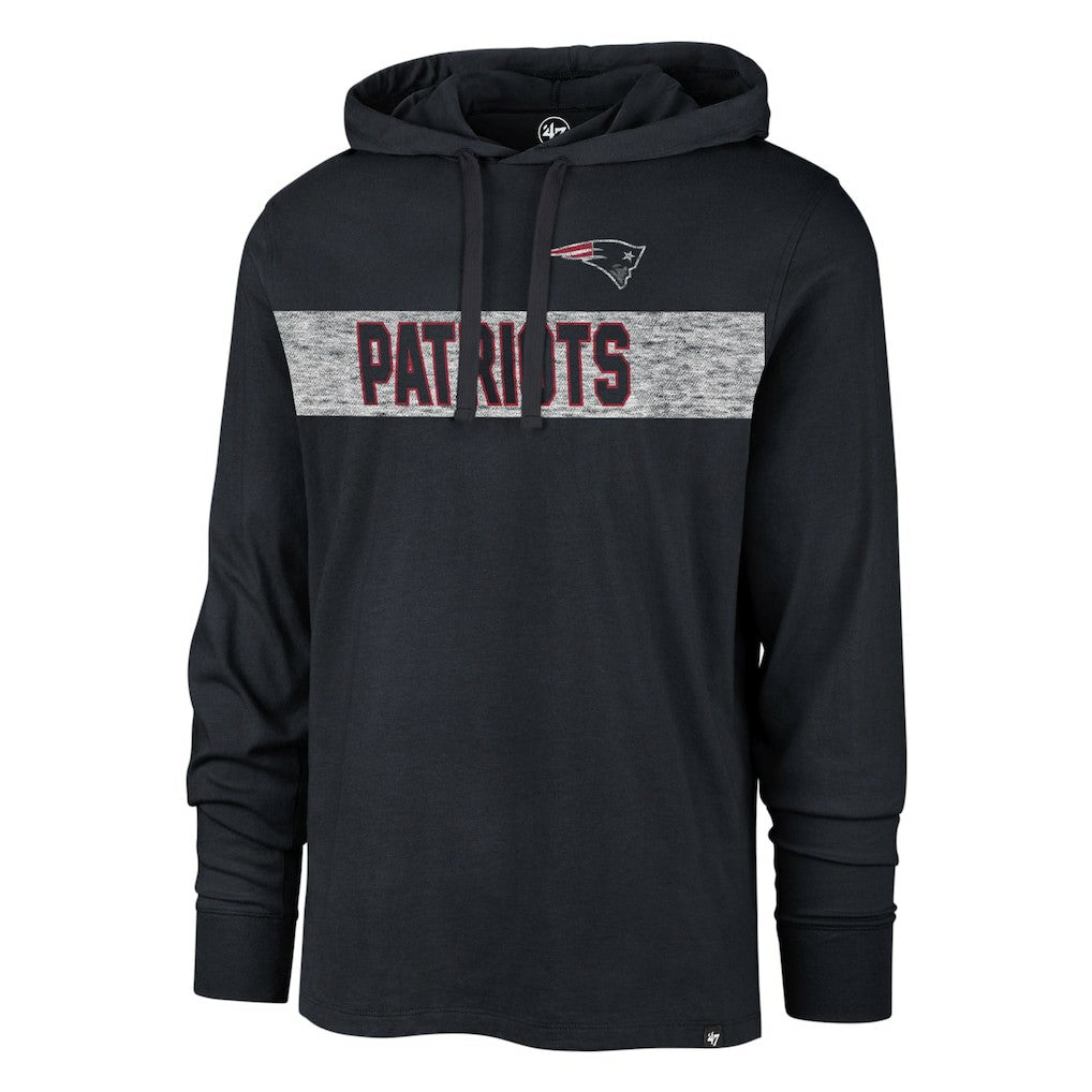 '47 Field Franklin Hooded Long Sleeve T-Shirt - New England Patriots T-shirts
