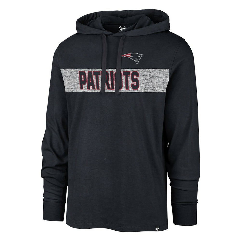 '47 Field Franklin Hooded Long Sleeve T-Shirt - New England Patriots T-shirts