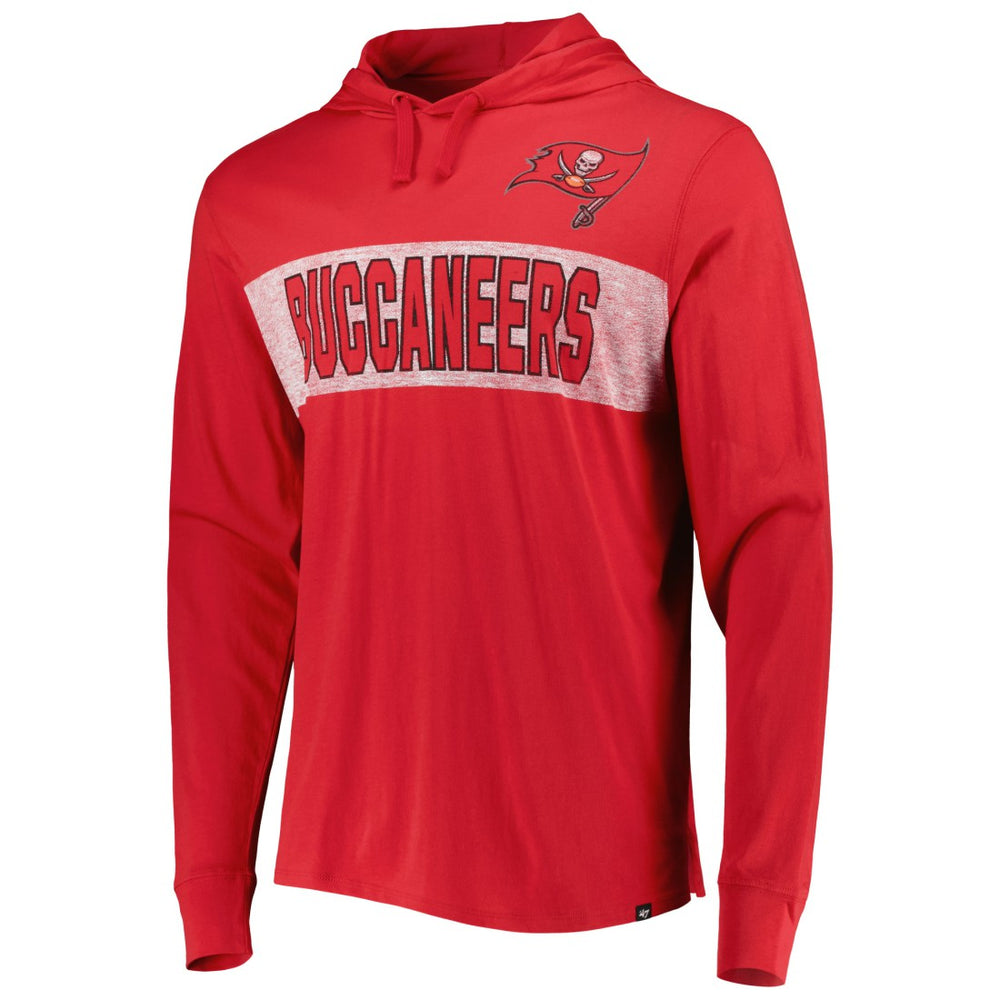 '47 Field Franklin Hooded Long Sleeve T-Shirt - Tampa Bay Buccaneers T-shirts