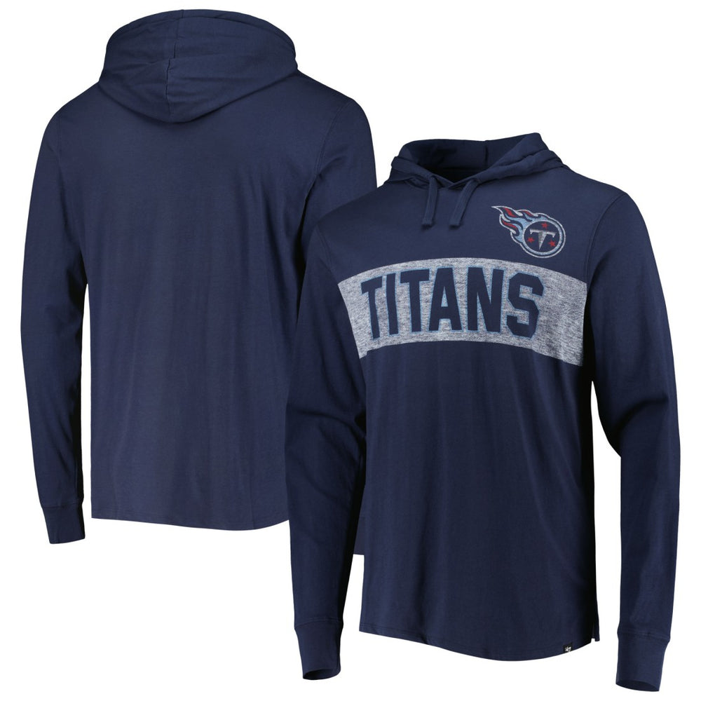 '47 Field Franklin Hooded Long Sleeve T-Shirt - Tennessee Titans T-shirts