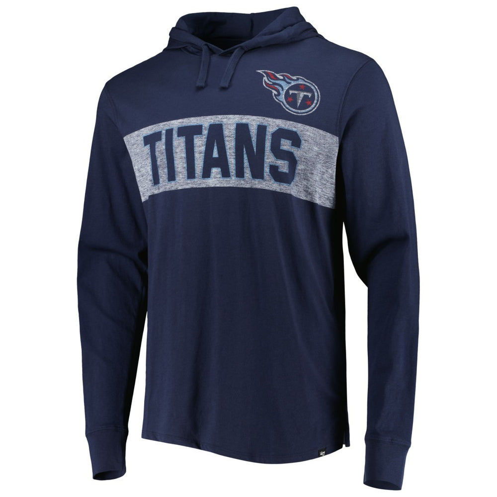 '47 Field Franklin Hooded Long Sleeve T-Shirt - Tennessee Titans T-shirts