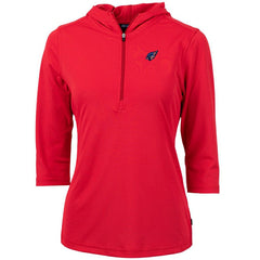 Cutter & Buck Women's Virtue Eco Pique 3/4 Sleeve Half-Zip Pullover Hoodie - Arizona Cardinals Hoodies
