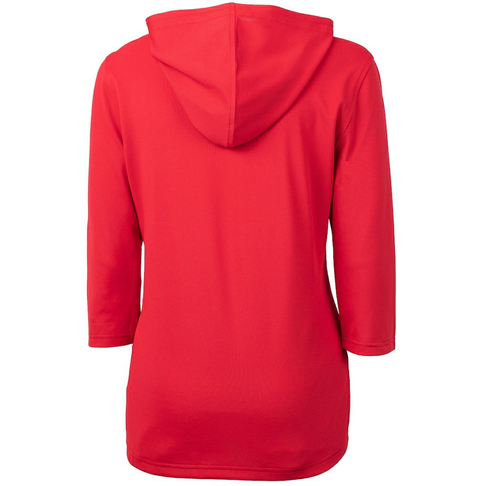 Cutter & Buck Women's Virtue Eco Pique 3/4 Sleeve Half-Zip Pullover Hoodie - Arizona Cardinals Hoodies