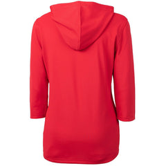 Cutter & Buck Women's Virtue Eco Pique 3/4 Sleeve Half-Zip Pullover Hoodie - Arizona Cardinals Hoodies