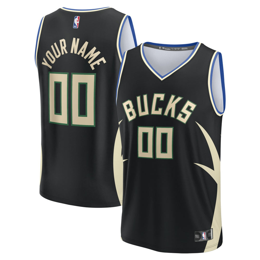 Fanatics Milwaukee Bucks Custom Fast Break Jersey