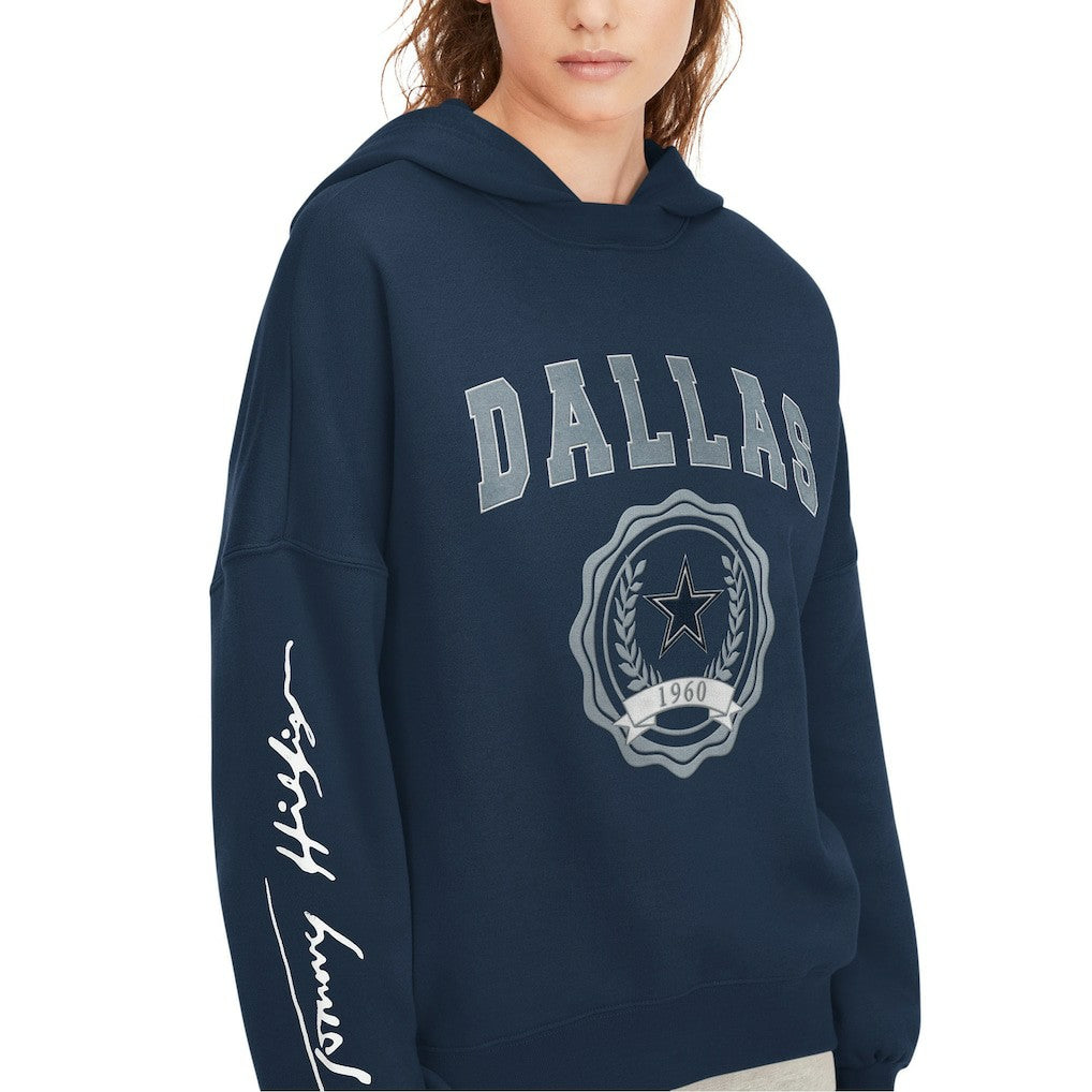 Tommy Hilfiger Women's Becca Dropped Shoulders Pullover Hoodie - Dallas Cowboys Hoodies