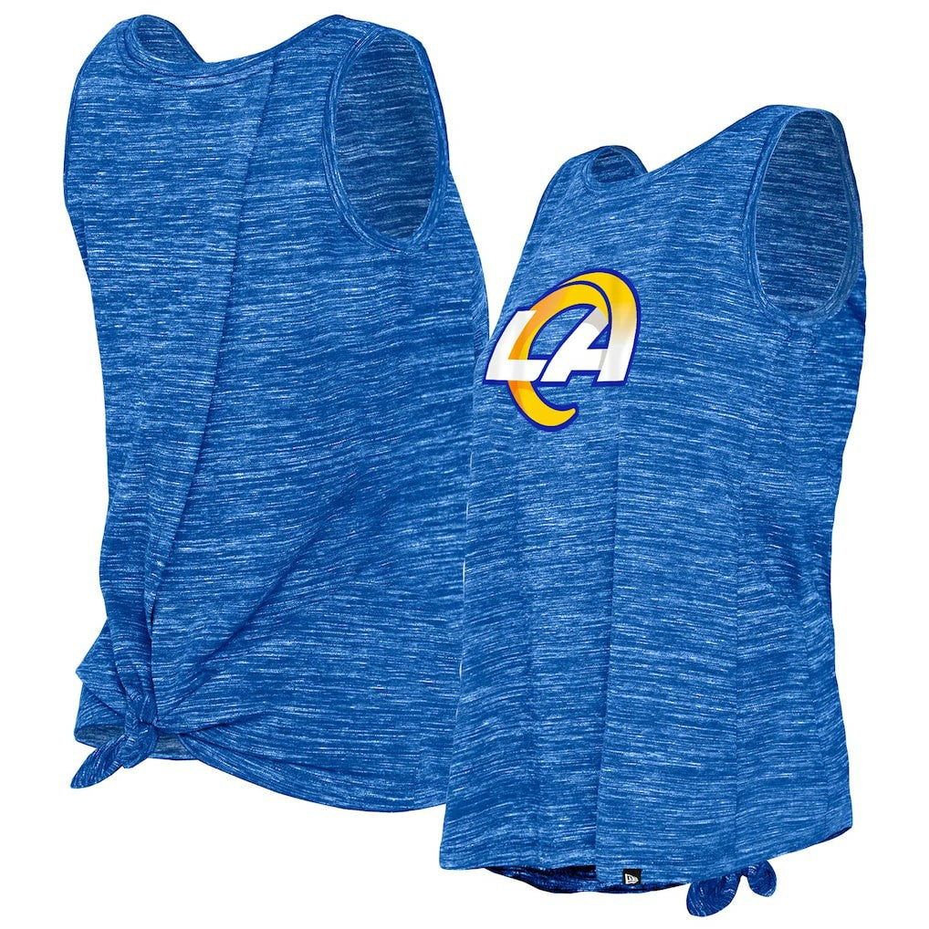 Women's Space Dye Tie-Back Tank Top - Los Angeles Rams Tops