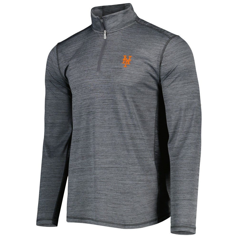 Gray New York Mets Tommy Bahama Delray IslandZone Half-Zip Top