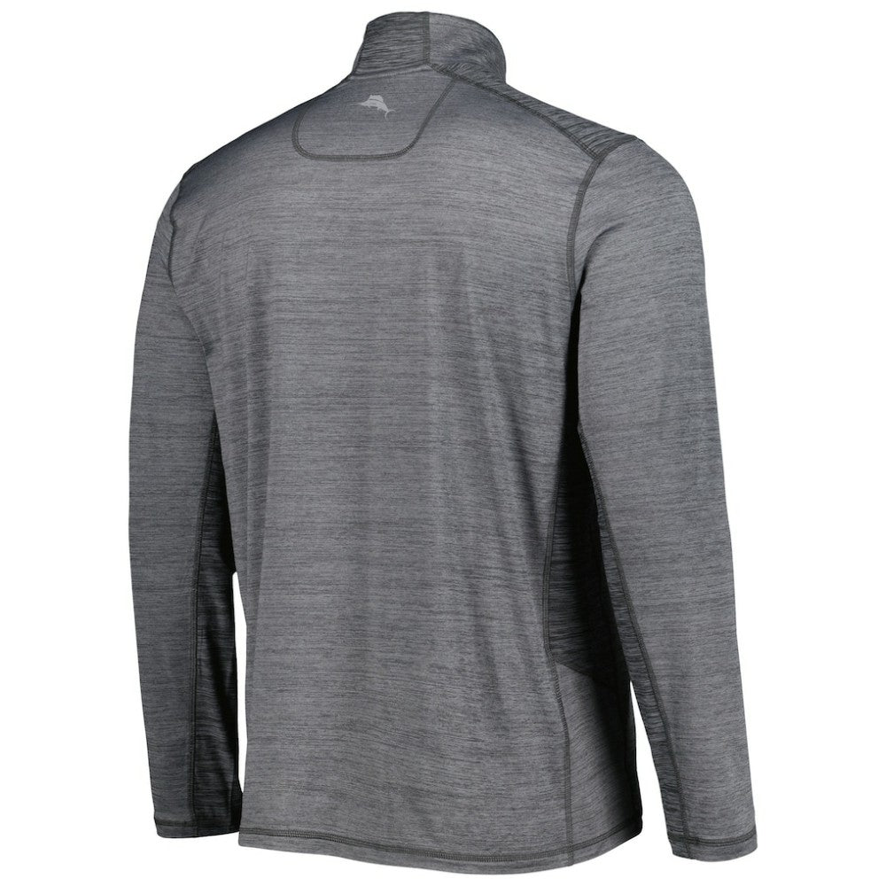 Gray San Francisco Giants Tommy Bahama Delray IslandZone Half-Zip Top