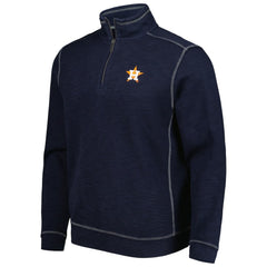 Blue Houston Astros Tommy Bahama Tobago Bay Tri-Blend Quarter-Zip Sweatshirt