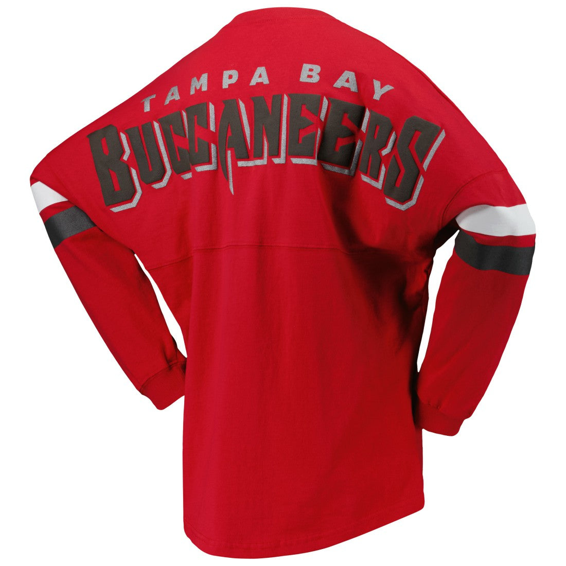 Women's Spirit Jersey Lace-Up V-Neck Long Sleeve T-Shirt - Tampa Bay Buccaneers T-shirts