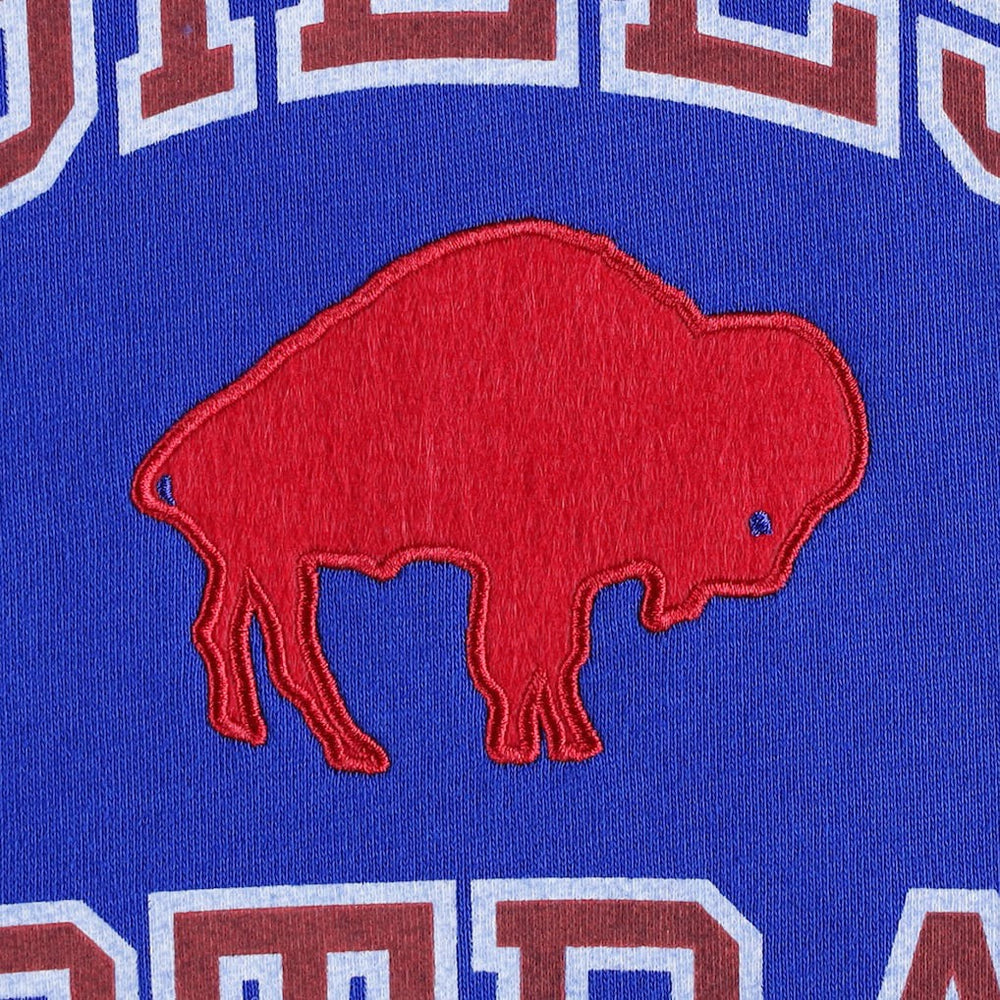 Washed Short Sleeve Pullover Hoodie - Buffalo Bills Hoodies