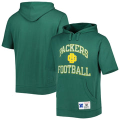 Washed Short Sleeve Pullover Hoodie - Green Bay Packers Hoodies