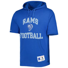 Washed Short Sleeve Pullover Hoodie - Los Angeles Rams Hoodies