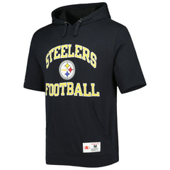 Washed Short Sleeve Pullover Hoodie - Pittsburgh Steelers Hoodies