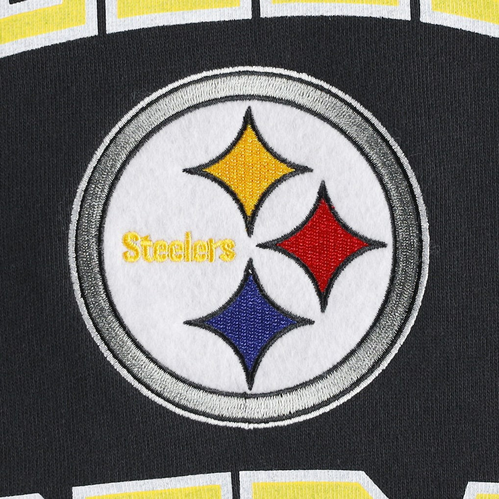 Washed Short Sleeve Pullover Hoodie - Pittsburgh Steelers Hoodies