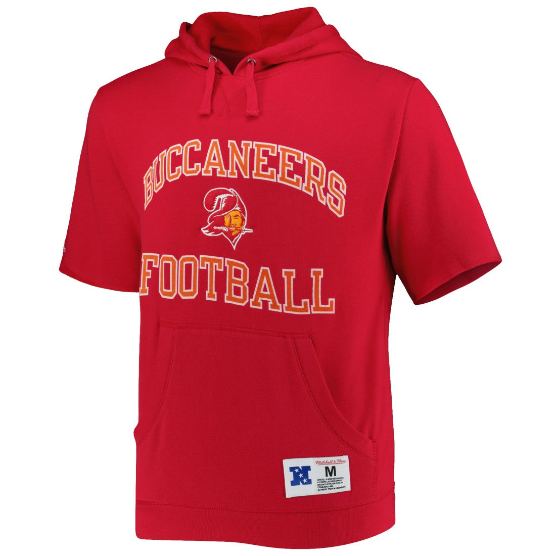 Washed Short Sleeve Pullover Hoodie - Tampa Bay Buccaneers Hoodies