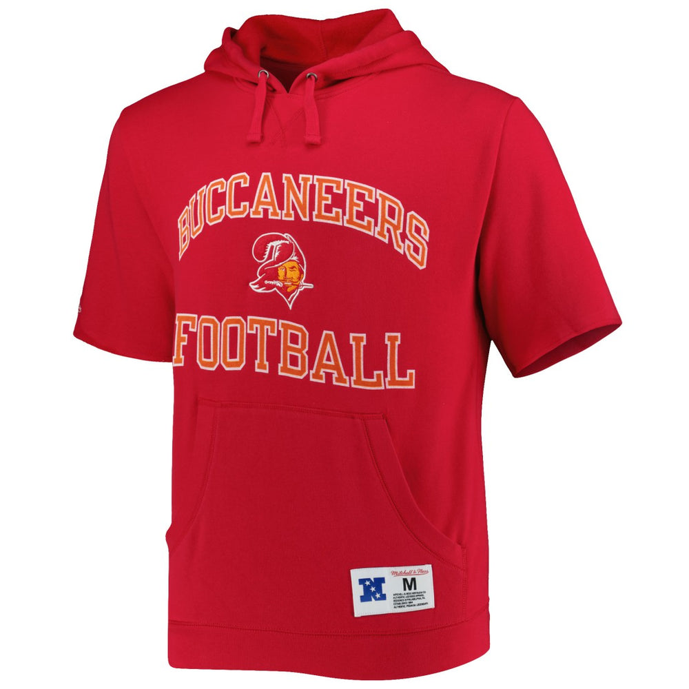 Washed Short Sleeve Pullover Hoodie - Tampa Bay Buccaneers Hoodies