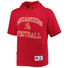 Washed Short Sleeve Pullover Hoodie - Tampa Bay Buccaneers Hoodies