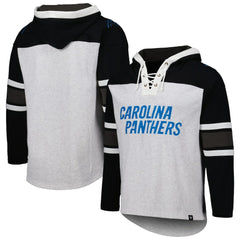 '47 Gridiron Lace-Up Pullover Hoodie - Carolina Panthers Hoodies