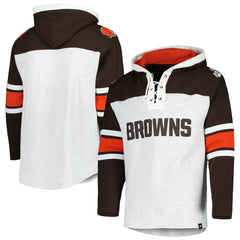 '47 Gridiron Lace-Up Pullover Hoodie - Cleveland Browns Hoodies