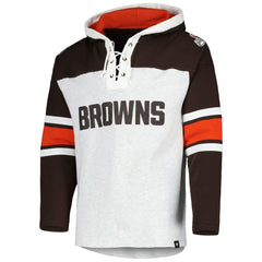 '47 Gridiron Lace-Up Pullover Hoodie - Cleveland Browns Hoodies