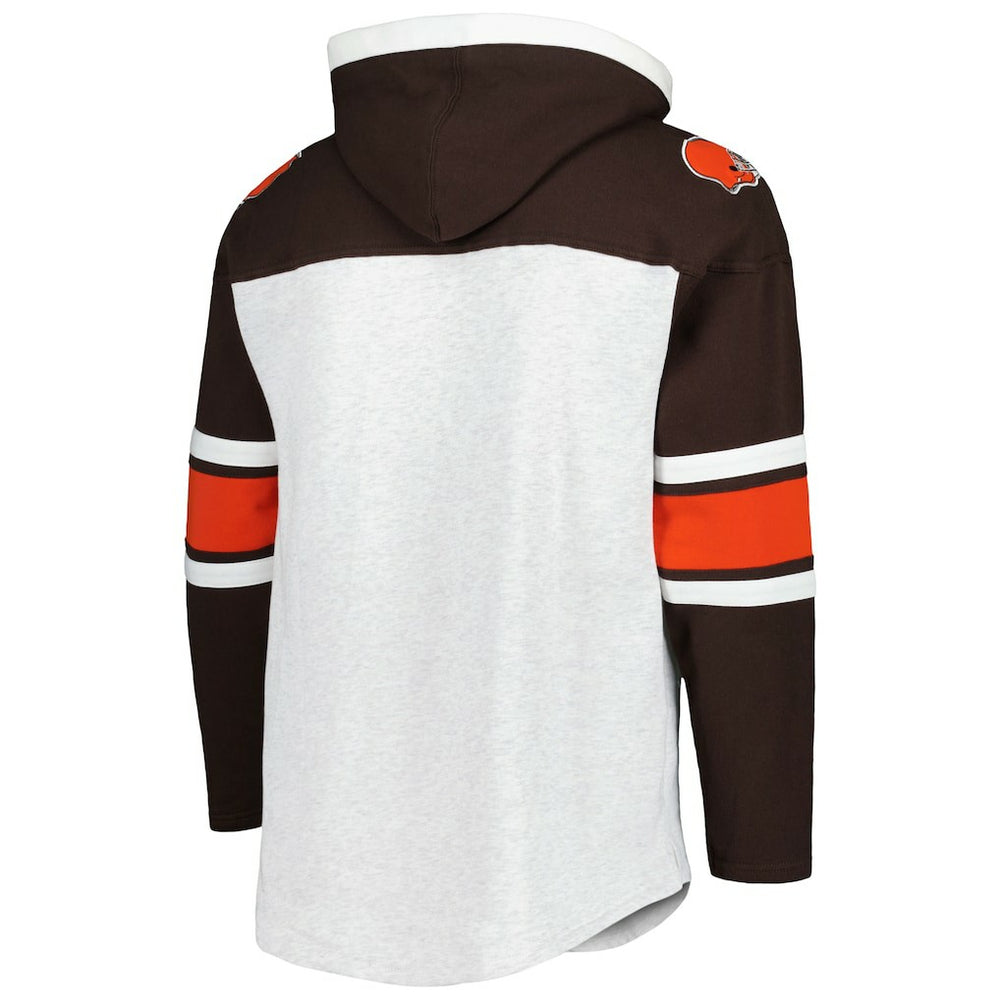 '47 Gridiron Lace-Up Pullover Hoodie - Cleveland Browns Hoodies