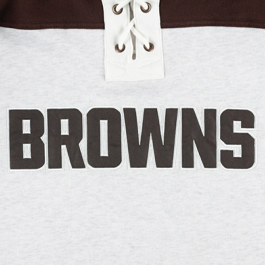 '47 Gridiron Lace-Up Pullover Hoodie - Cleveland Browns Hoodies