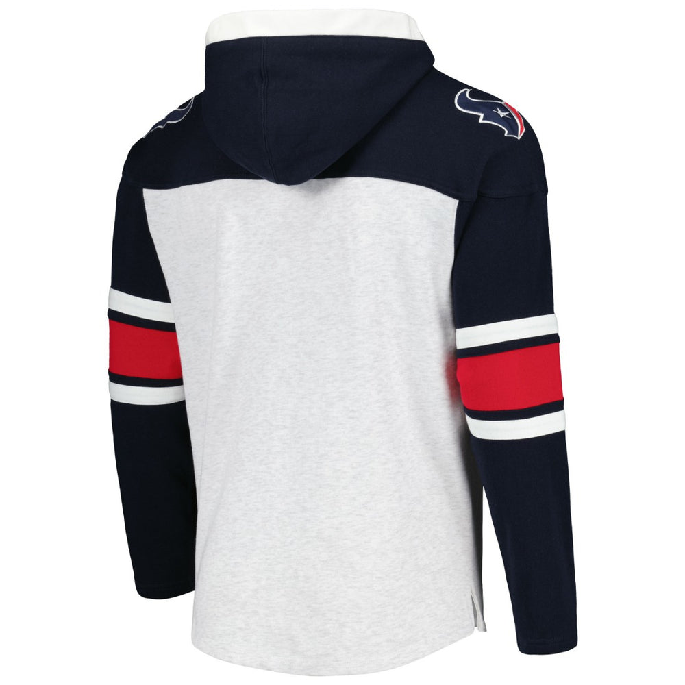 '47 Gridiron Lace-Up Pullover Hoodie - Houston Texans Hoodies