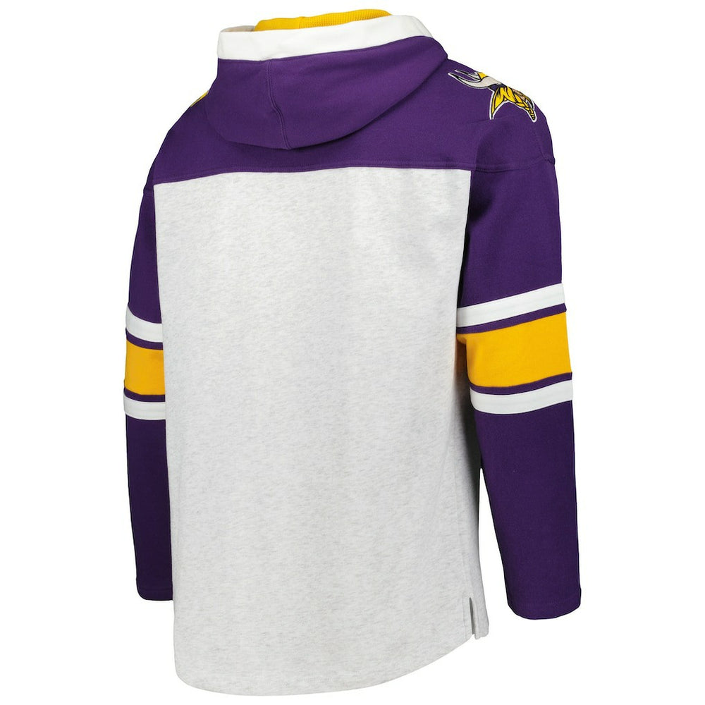 '47 Gridiron Lace-Up Pullover Hoodie - Minnesota Vikings Hoodies