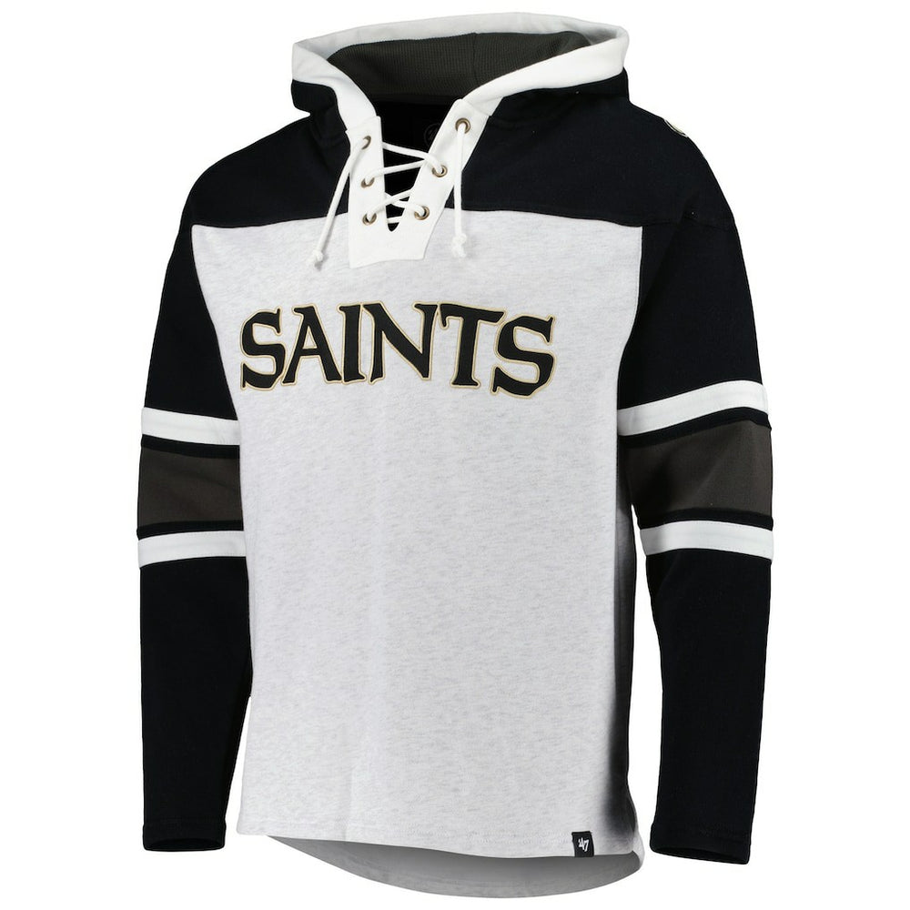'47 Gridiron Lace-Up Pullover Hoodie - New Orleans Saints Hoodies