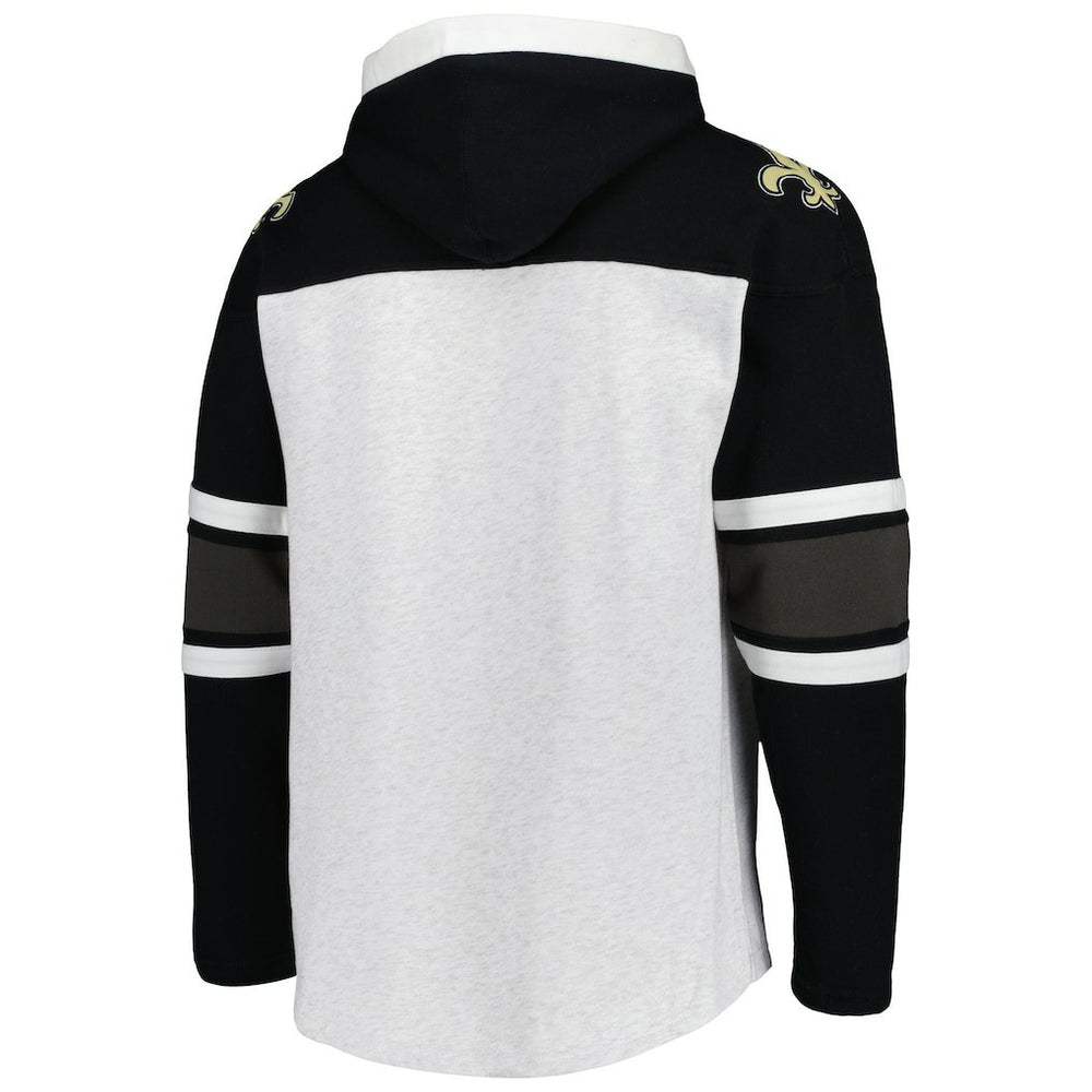 '47 Gridiron Lace-Up Pullover Hoodie - New Orleans Saints Hoodies