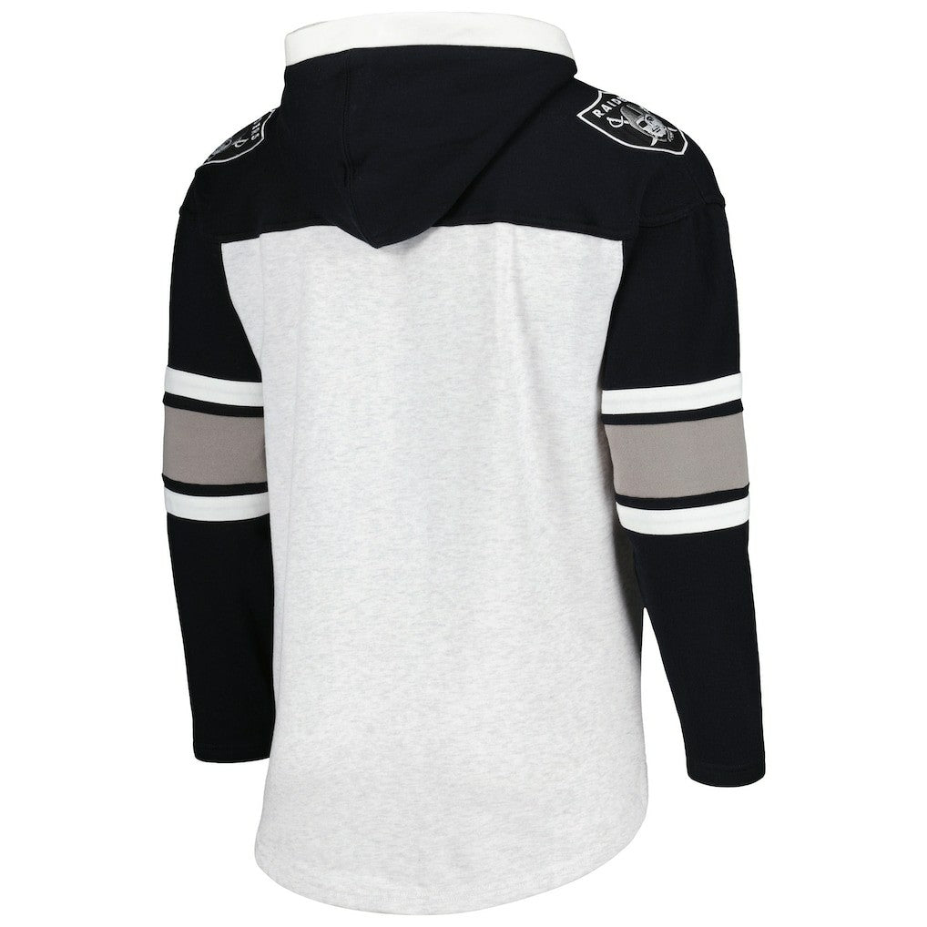 '47 Gridiron Lace-Up Pullover Hoodie - Las Vegas Raiders Hoodies