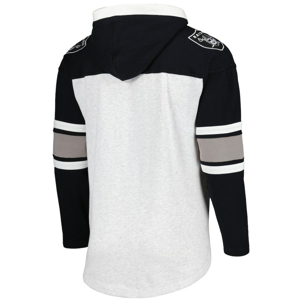 '47 Gridiron Lace-Up Pullover Hoodie - Las Vegas Raiders Hoodies