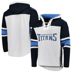 '47 Gridiron Lace-Up Pullover Hoodie - Tennessee Titans Hoodies