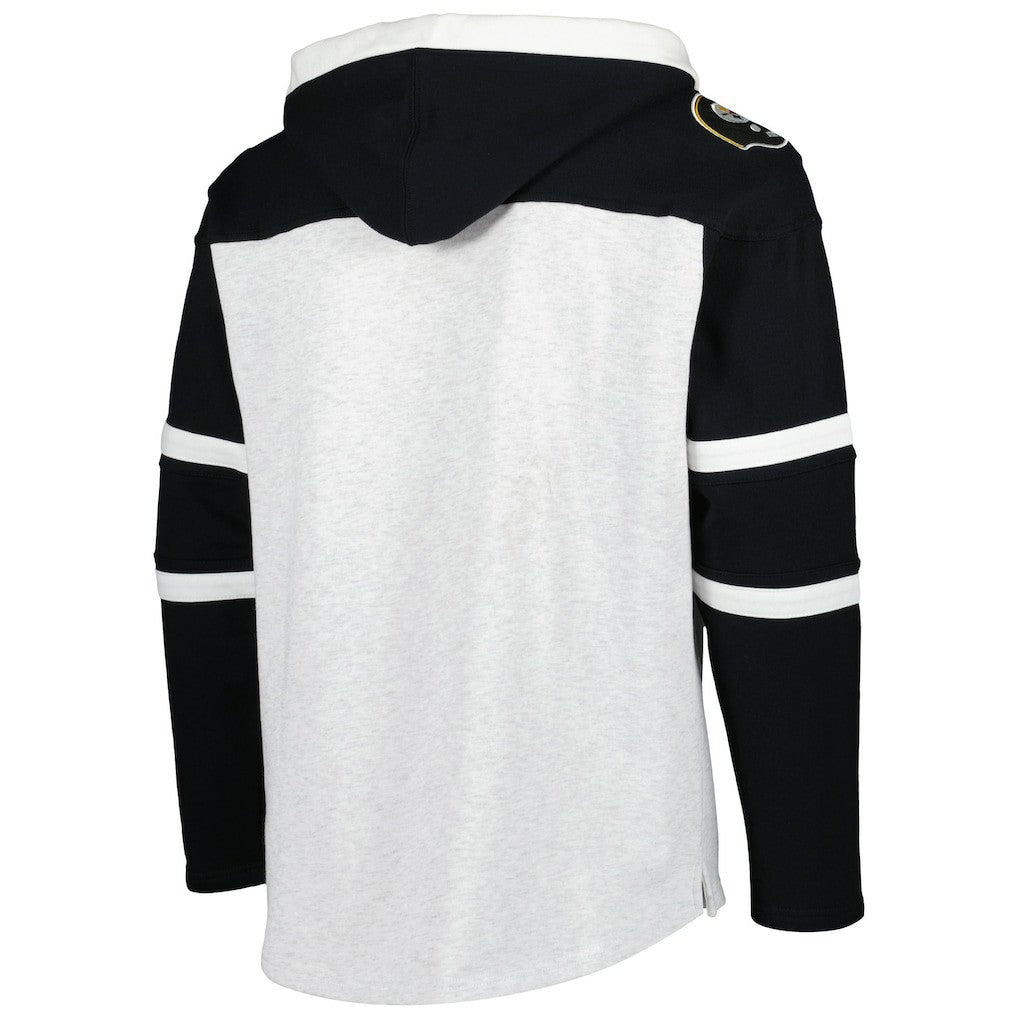 '47 Historic Logo Gridiron Lace-Up Pullover Hoodie - Pittsburgh Steelers Hoodies