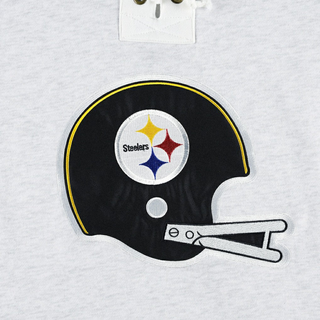 '47 Historic Logo Gridiron Lace-Up Pullover Hoodie - Pittsburgh Steelers Hoodies