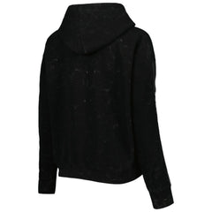 Black Chicago Cubs The Wild Collective Women's Marble Pullover Hoodie