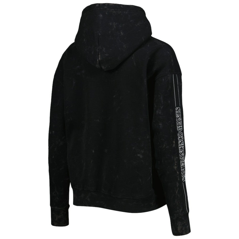 Black San Francisco Giants The Wild Collective Women's Marble Pullover Hoodie