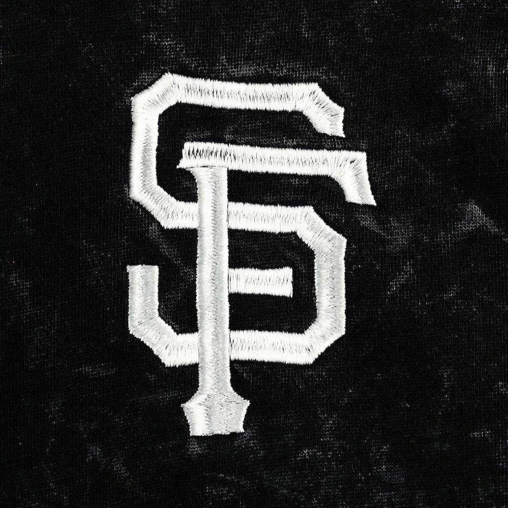 Black San Francisco Giants The Wild Collective Women's Marble Pullover Hoodie