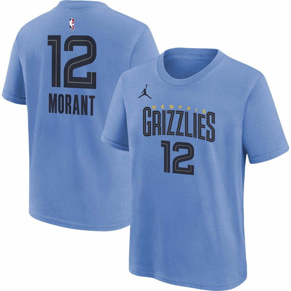 Ja Morant Memphis Grizzlies Jordan Brand Youth Statement Edition Name & Number Player T-Shirt