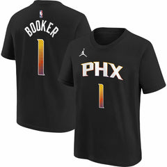 Devin Booker Phoenix Suns Jordan Brand Youth Statement Edition Name & Number Player T-Shirt