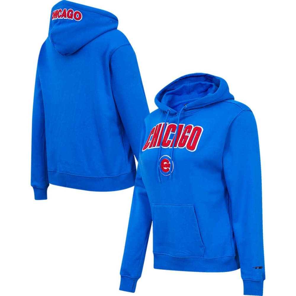 Royal Chicago Cubs Pro Standard Women's Classic Fleece Pullover Hoodie