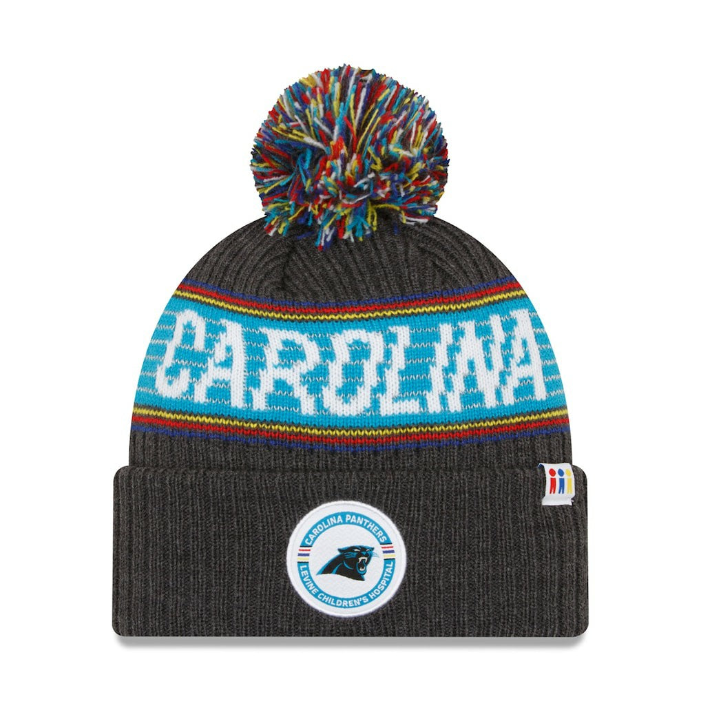 2022 Greg Olsen x Atrium Health Levine Children's Hospital Pom Knit Hat - Carolina Panthers Hats